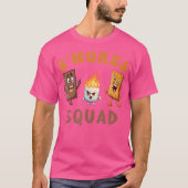 Grappige Smores's Mores Marshmallows Squad Camping T-shirt (Voorkant)