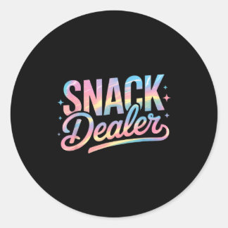 Grappige Snack Er Zegt Humoristische Voedsel Liefh Ronde Sticker