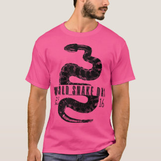 GRAPPIGE SNAKE WERELD SNAKE DAG 16 JULI 2 T-SHIRT