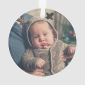 Grappige snarky rode kerst foto ornament (achterkant)