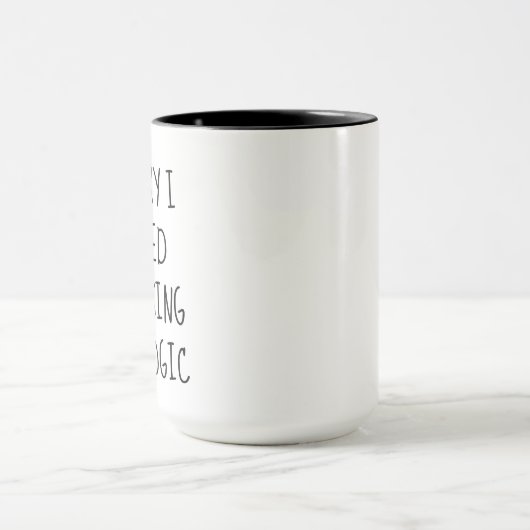 Grappige Snarky Sarcasm Coffee Mok | Feiten en log (Midden)