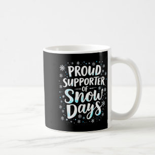 Grappige Sneeuwdagen Ondersteunende Leraar Student Koffiemok