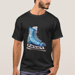 Grappige sneeuwfiguur Schaatsen voor ijssportliefh T-shirt