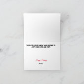 Grappige sneeuwman en kabouter kaart van de Amerik (Binnen)