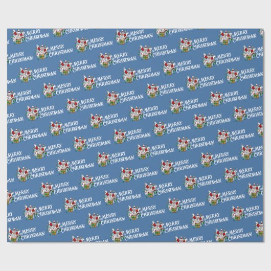 Grappige Sneeuwman Prettig Kerstmis Verrassing Car Cadeaupapier (Vlak)