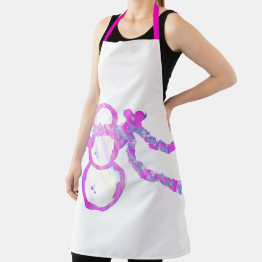 Grappige sneeuwman schort (Insitu)