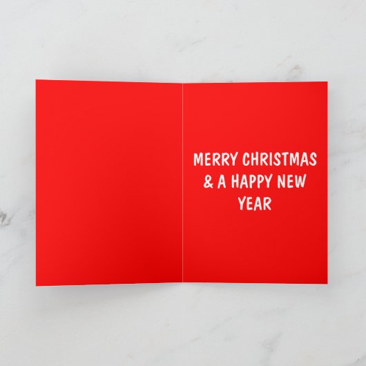 Grappige sneeuwmanKerstmis Feestdagen Kaart (Binnen)