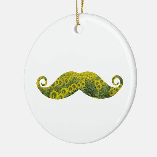 Grappige snor cirkel Ornament (Links)