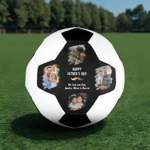 Grappige Snor Gelukkige Vaderdag 4 Foto Voetbal