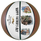 Grappige snor Happy Vaderdag 3 Foto Basketbal (Verticaal)