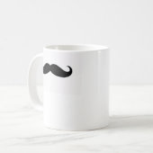 grappige snor koffiemok (Voorkant links)