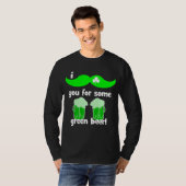 grappige snor St Patrick's Day T-shirt (Voorkant volledig)
