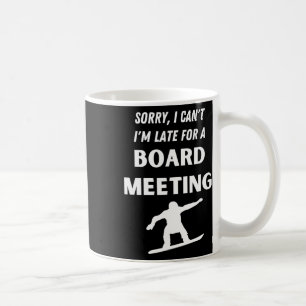 Grappige Snowboarden Pun Sneeuwbord Meeting Snowbo Koffiemok