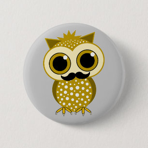 grappige snuituif ronde button 5,7 cm