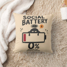 Grappige sociale batterij 0 procent oplaadbare tru