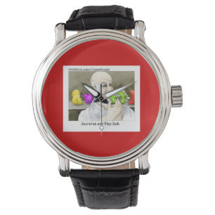 Grappige Socrates & Plato Unisex Horloge