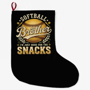 Grappige Softbal Broer Snacks Sport Grote Kerstsok