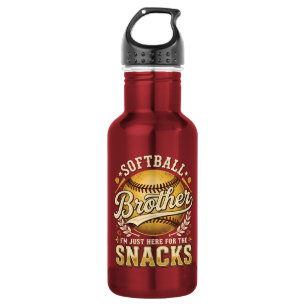 Grappige Softbal Broer Snacks Sport Waterfles