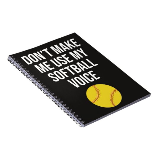 Grappige Softbal Coach Gifts Team Dank u spelers Notitieboek (Rechterzijde)