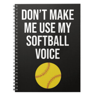 Grappige Softbal Coach Gifts Team Dank u spelers Notitieboek