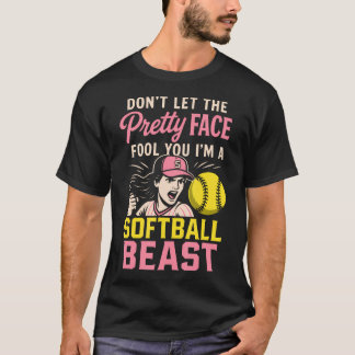 Grappige Softbal Kunst Voor Softbal T-shirt