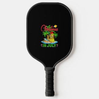Grappige Softbal Santa Hat Hawaiian Kerstmis in ju Pickleball Paddle