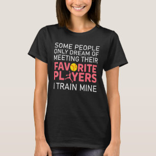 Grappige Softball Coach Trainer Bat En Ball Sports T-shirt