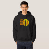 Grappige Softball Hoodie - Custom Baseball Design (Voorkant volledig)