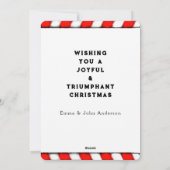 grappige Softball-kerstkaarten Feestdagenkaart (Achterkant)