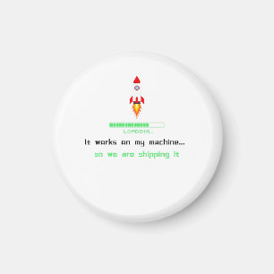 Grappige Software Engineer Versie Het Is Uit Magneet