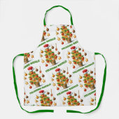 Grappige spaghetti kerstboom Delizioso Natale! Schort (Voorkant)