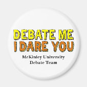 Grappige Speech en Debat Team Custom School Magneet (Voorkant)