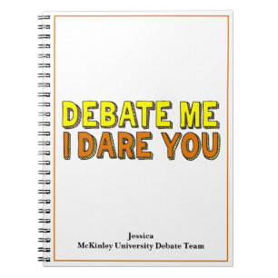 Grappige Speech en Debat Team Custom School Notitieboek