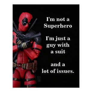Grappige Speelgoed-fotografie Anti-Hero Perfect Poster