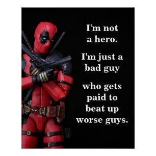 Grappige Speelgoed-fotografie Anti-Hero Perfect Poster