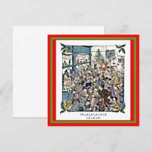 Grappige speelgoedwinkel chaos vintage Kerstman ko Kaart