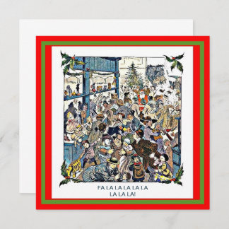 Grappige speelgoedwinkel chaos vintage Kerstman ko Kaart