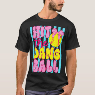 Grappige spel dag softbal moeder team sport slaat t-shirt