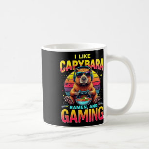 Grappige spel liefhebbers Ik vind Capyra Ramen en Koffiemok
