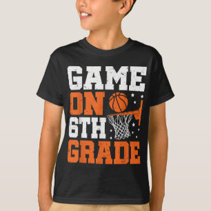 Grappige Spelletjes Op Zesde Klas Basketbal Eerste T-shirt
