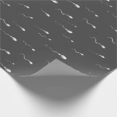 Grappige sperma afdrukken vruchtbaarheid kliniek cadeaupapier (Hoek)