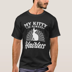 Grappige Sphynx Kat Naakte Kat Kitten Sphynx Kat L T-shirt