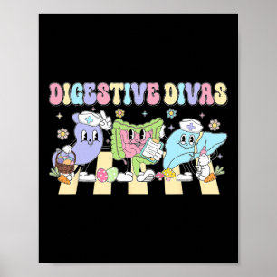 Grappige Spijsverteringsdiva's Gastroenterologie V Poster
