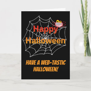 Grappige spin op Halloween Web Kaart