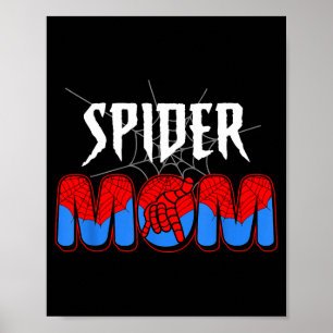 Grappige spinnen bijpassende familie moeder voor v poster