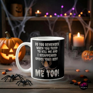 Grappige Spinnenwraak Halloween Koffiemok