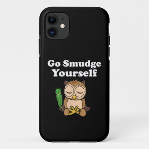 Grappige Spirituele Ga Jezelf Ontsmetten Uil Medit iPhone 11 Hoesje