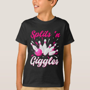 Grappige Splits n Giggles Bowling Team Schattige B T-shirt