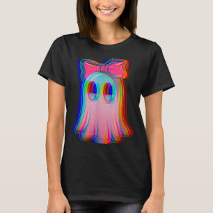 Grappige Spook Trippy Vaporwave Halloween Techno R T-shirt