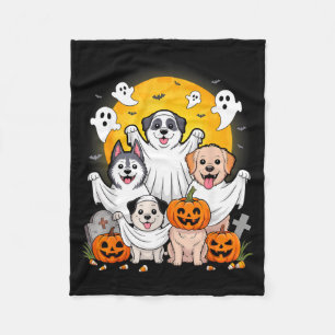 Grappige spookhond Halloween-kostuum voor eigenare Fleece Deken